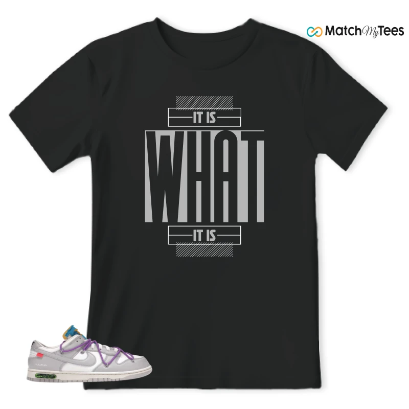 NIKE DUNK LOW OFF-WHITE LOT 47 SNEAKER Matching Tees t-shirt