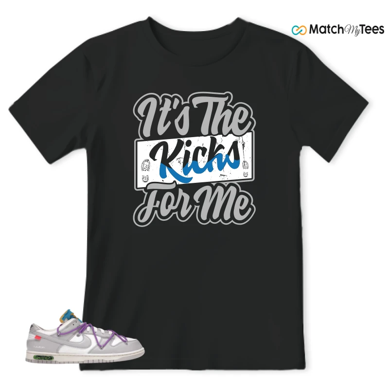 NIKE DUNK LOW OFF-WHITE LOT 47 SNEAKER Matching Tees t-shirt