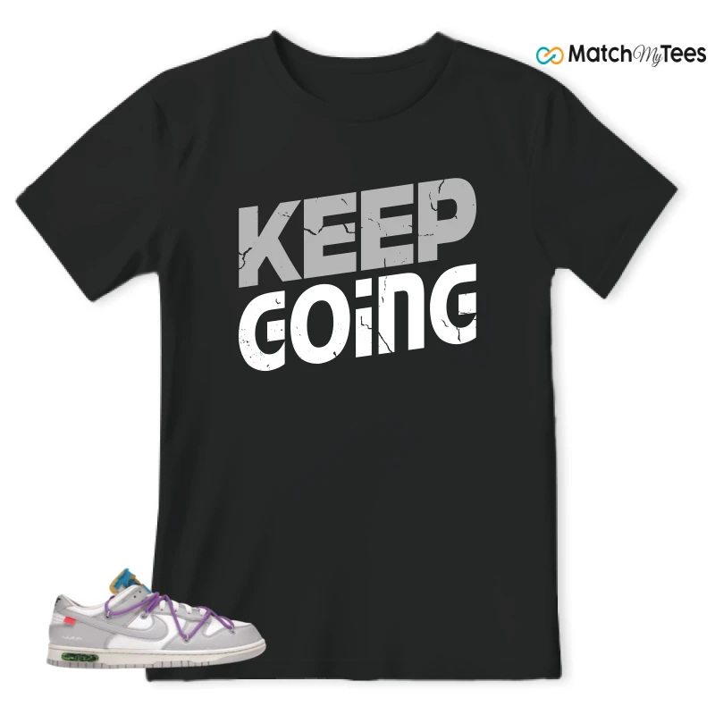 NIKE DUNK LOW OFF-WHITE LOT 47 SNEAKER Matching Tees t-shirt
