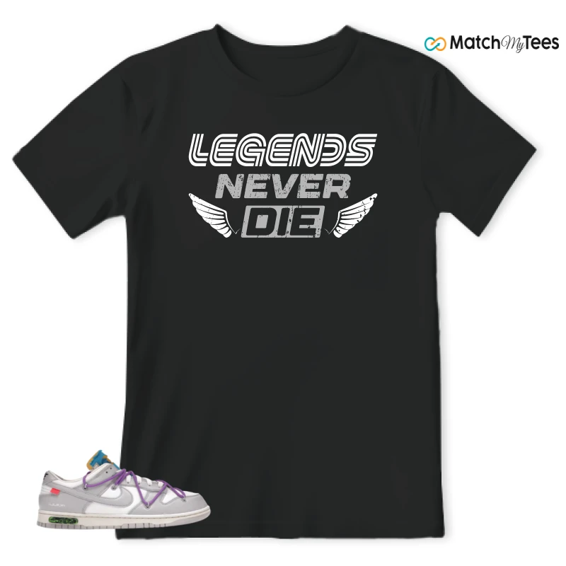 NIKE DUNK LOW OFF-WHITE LOT 47 SNEAKER Matching Tees t-shirt