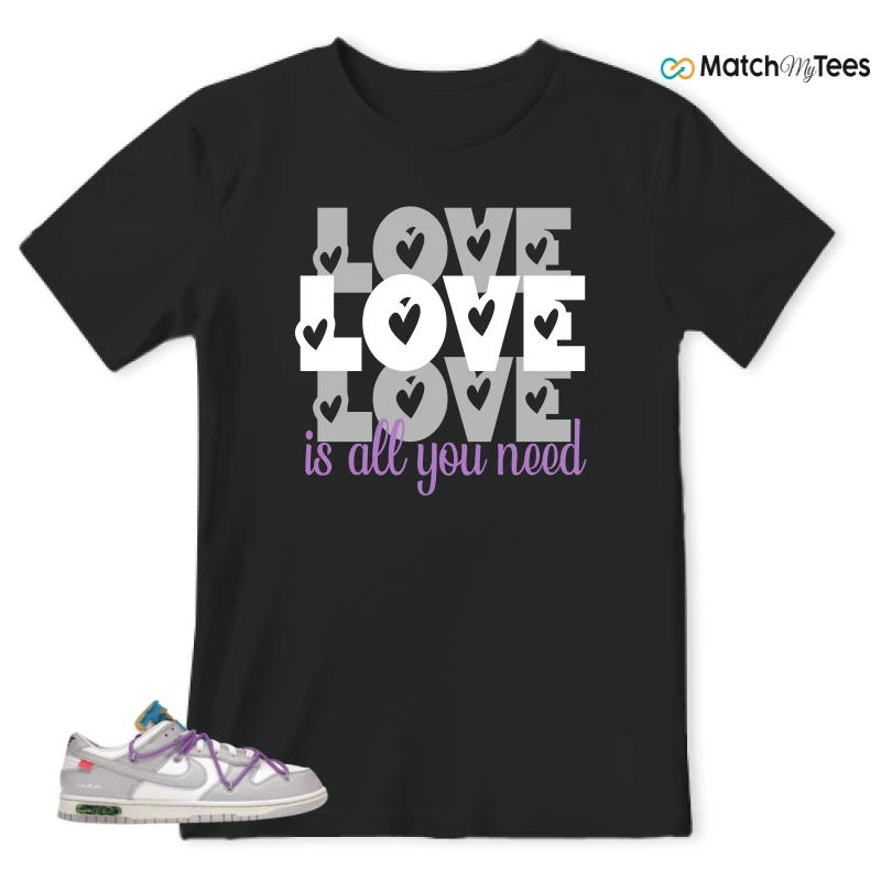 NIKE DUNK LOW OFF-WHITE LOT 47 SNEAKER Matching Tees t-shirt