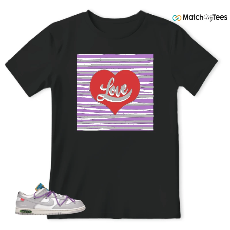 NIKE DUNK LOW OFF-WHITE LOT 47 SNEAKER Matching Tees t-shirt
