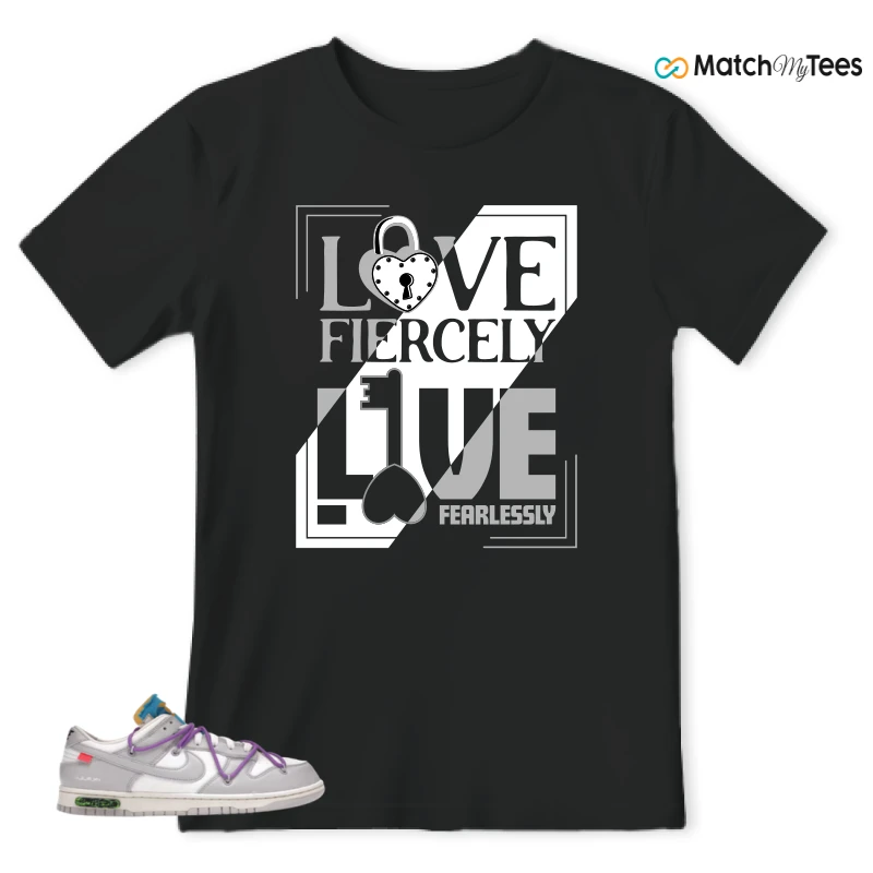NIKE DUNK LOW OFF-WHITE LOT 47 SNEAKER Matching Tees t-shirt