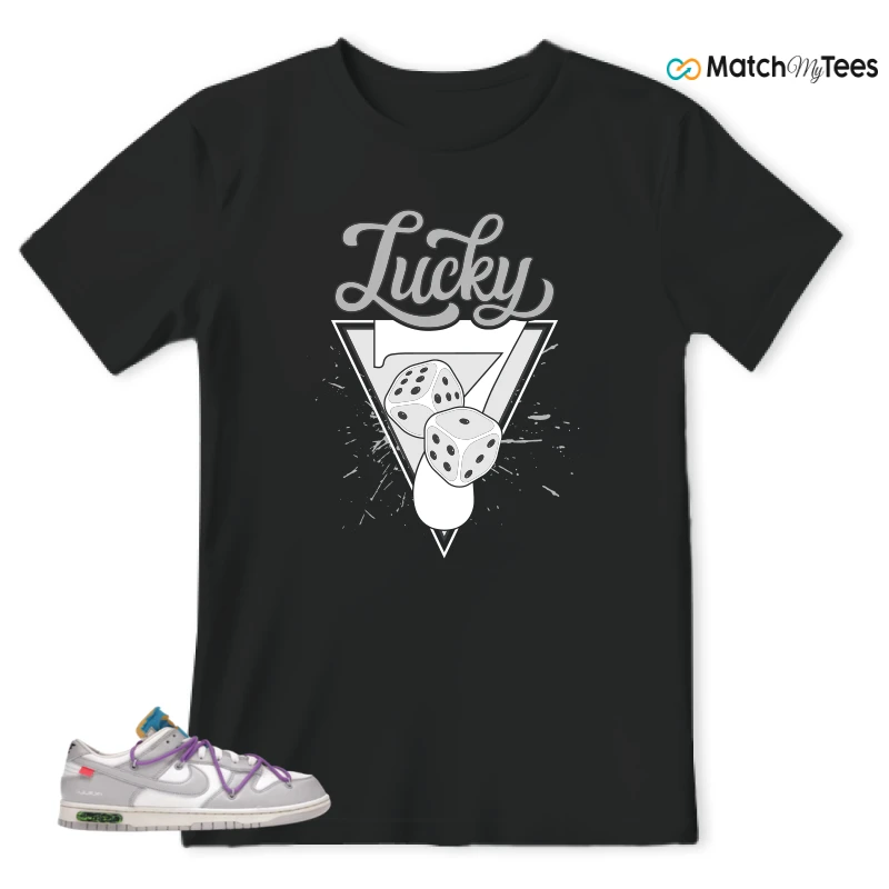 NIKE DUNK LOW OFF-WHITE LOT 47 SNEAKER Matching Tees t-shirt