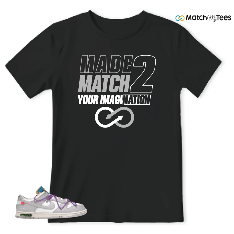 NIKE DUNK LOW OFF-WHITE LOT 47 SNEAKER Matching Tees t-shirt