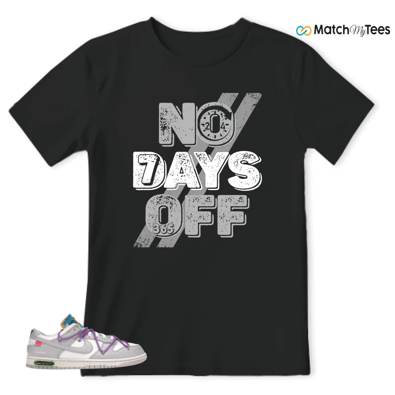 NIKE DUNK LOW OFF-WHITE LOT 47 SNEAKER Matching Tees t-shirt