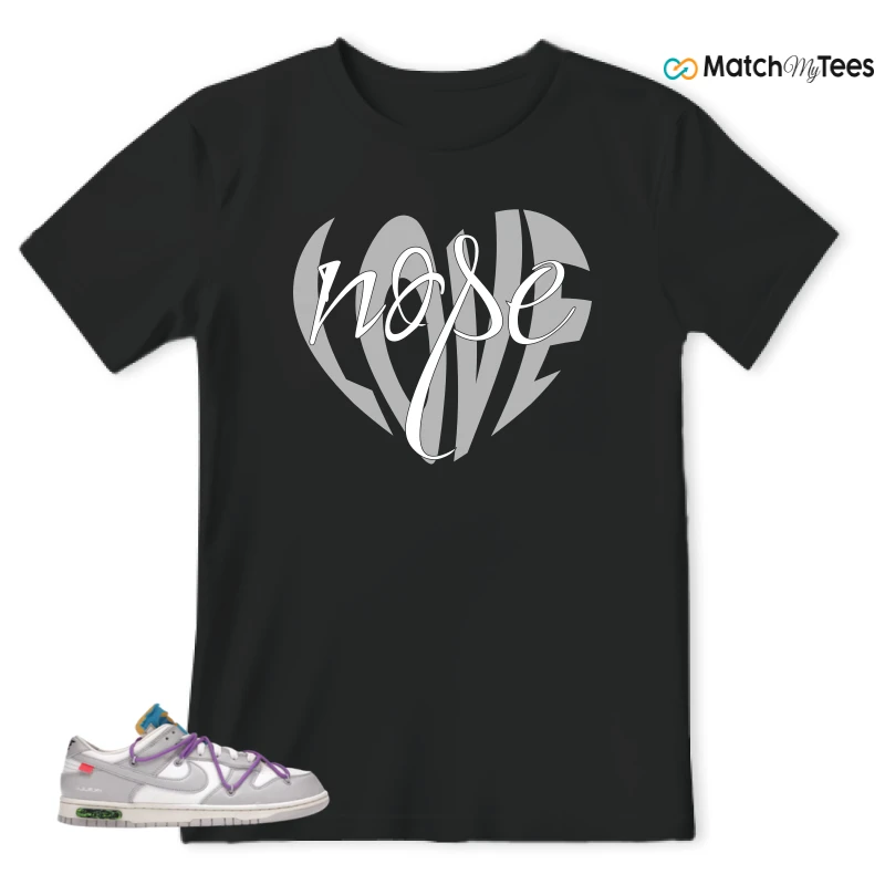 NIKE DUNK LOW OFF-WHITE LOT 47 SNEAKER Matching Tees t-shirt