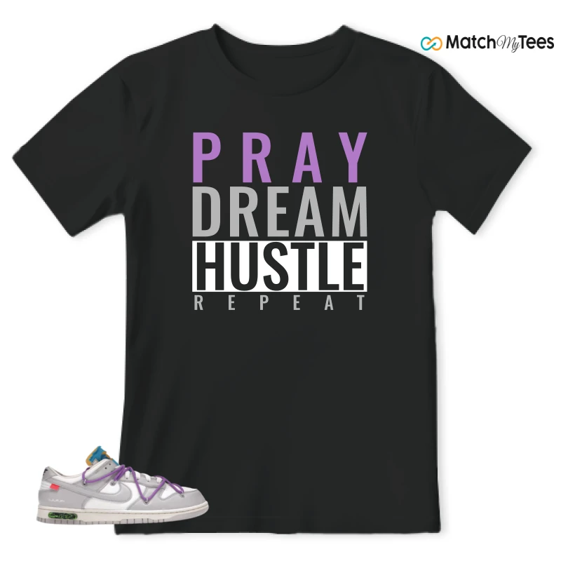 NIKE DUNK LOW OFF-WHITE LOT 47 SNEAKER Matching Tees t-shirt