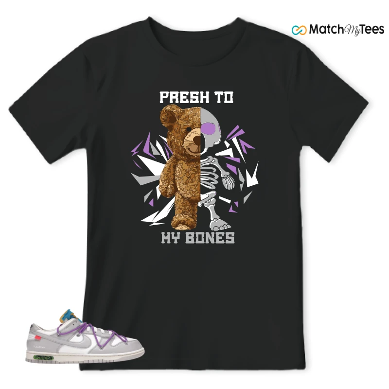 NIKE DUNK LOW OFF-WHITE LOT 47 SNEAKER Matching Tees t-shirt