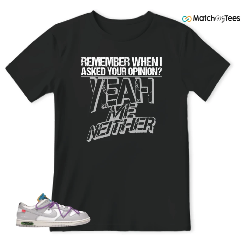 NIKE DUNK LOW OFF-WHITE LOT 47 SNEAKER Matching Tees t-shirt