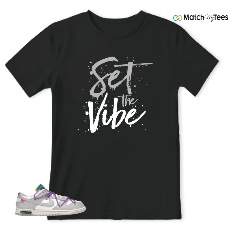 NIKE DUNK LOW OFF-WHITE LOT 47 SNEAKER Matching Tees t-shirt