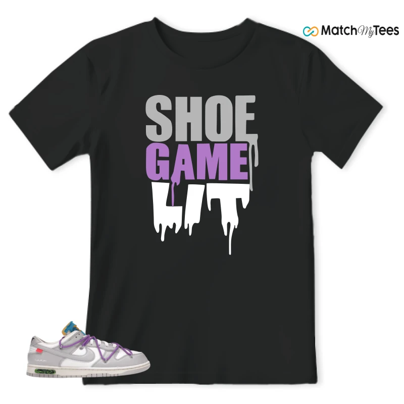 NIKE DUNK LOW OFF-WHITE LOT 47 SNEAKER Matching Tees t-shirt