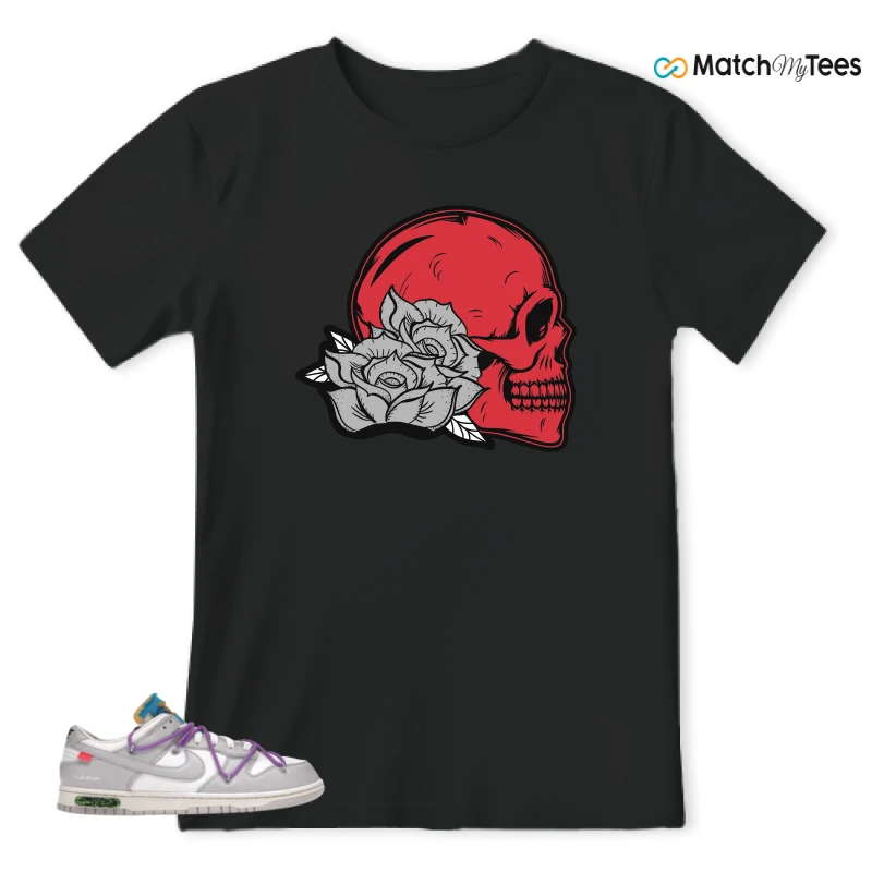 NIKE DUNK LOW OFF-WHITE LOT 47 SNEAKER Matching Tees t-shirt