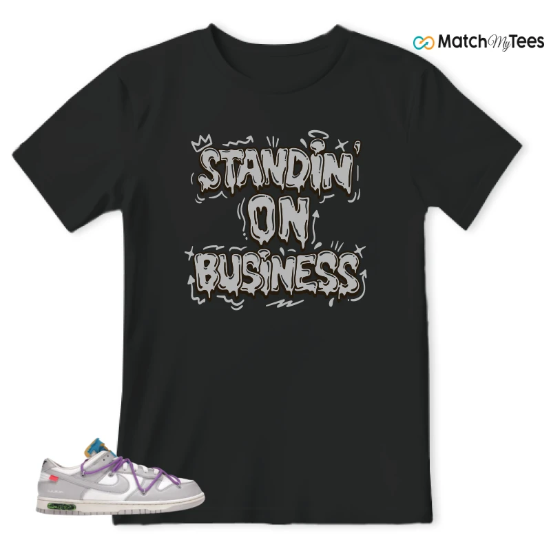 NIKE DUNK LOW OFF-WHITE LOT 47 SNEAKER Matching Tees t-shirt