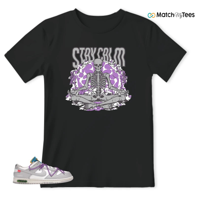 NIKE DUNK LOW OFF-WHITE LOT 47 SNEAKER Matching Tees t-shirt