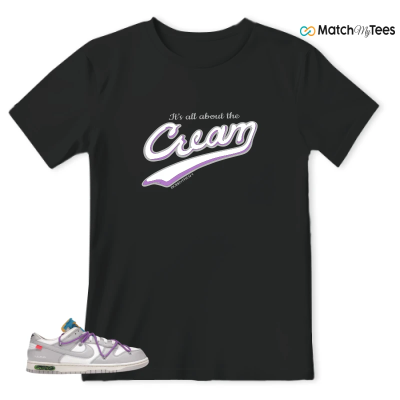 NIKE DUNK LOW OFF-WHITE LOT 47 SNEAKER Matching Tees t-shirt