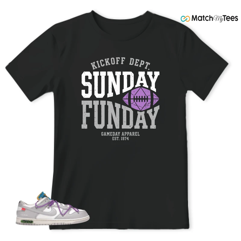 NIKE DUNK LOW OFF-WHITE LOT 47 SNEAKER Matching Tees t-shirt