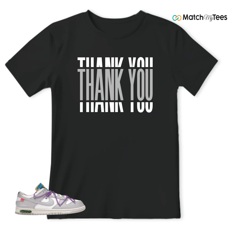 NIKE DUNK LOW OFF-WHITE LOT 47 SNEAKER Matching Tees t-shirt