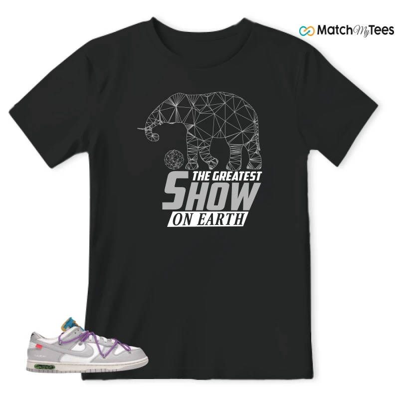 NIKE DUNK LOW OFF-WHITE LOT 47 SNEAKER Matching Tees t-shirt
