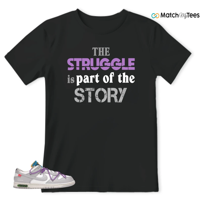 NIKE DUNK LOW OFF-WHITE LOT 47 SNEAKER Matching Tees t-shirt
