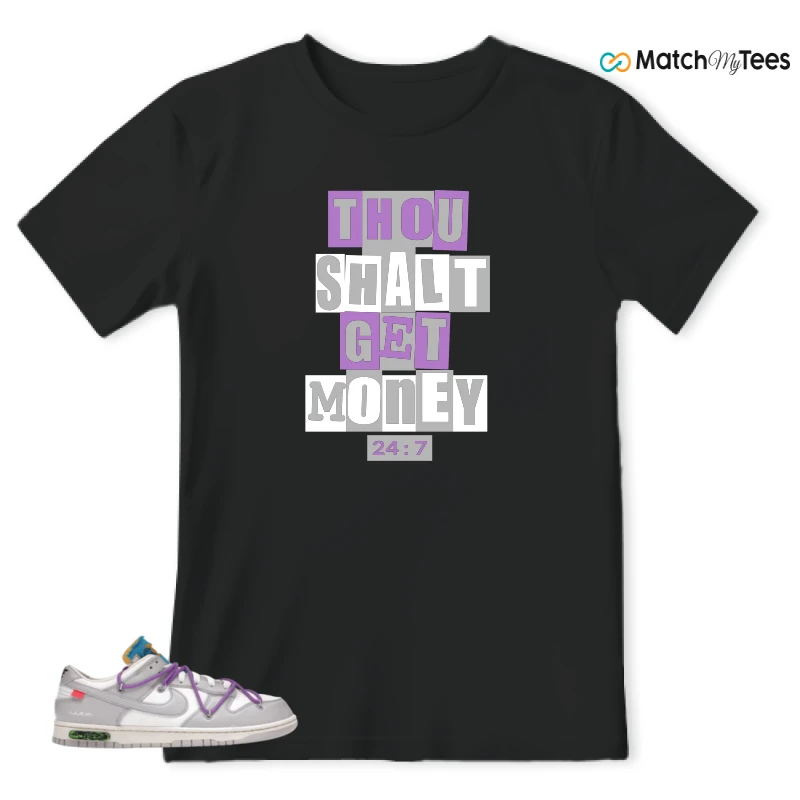 NIKE DUNK LOW OFF-WHITE LOT 47 SNEAKER Matching Tees t-shirt