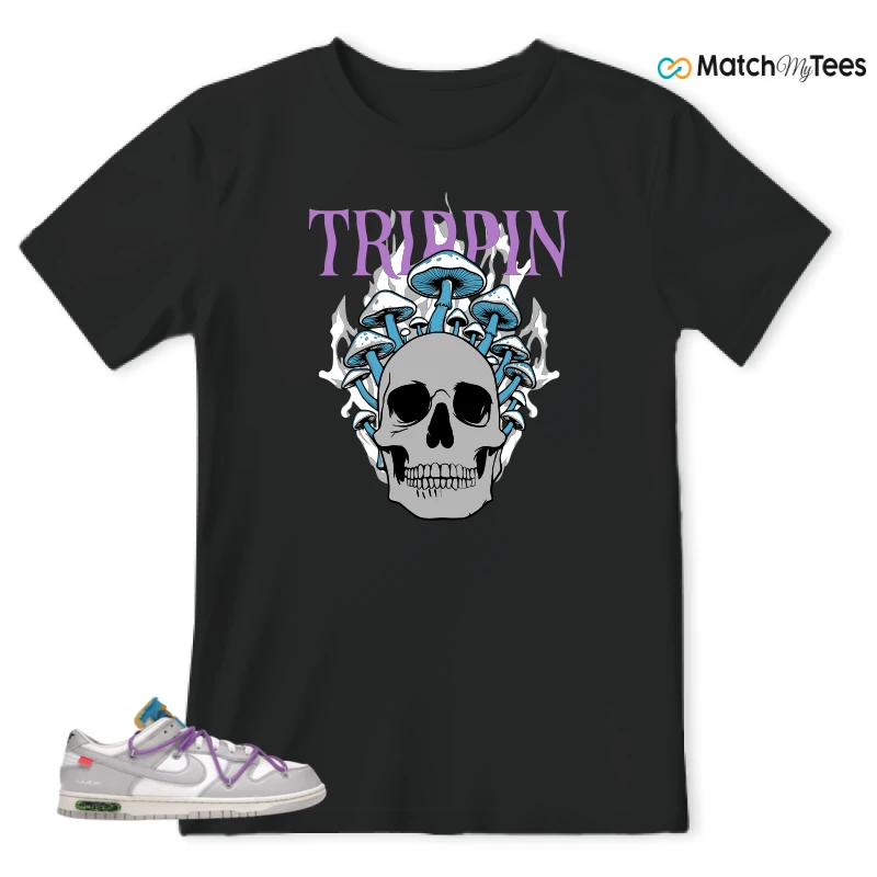 NIKE DUNK LOW OFF-WHITE LOT 47 SNEAKER Matching Tees t-shirt