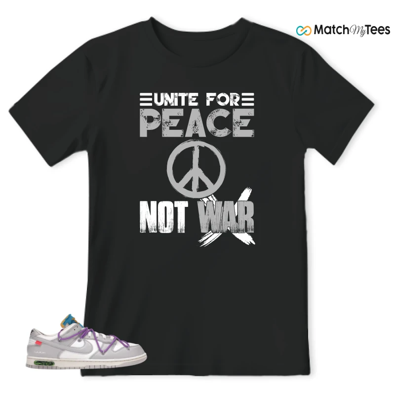NIKE DUNK LOW OFF-WHITE LOT 47 SNEAKER Matching Tees t-shirt