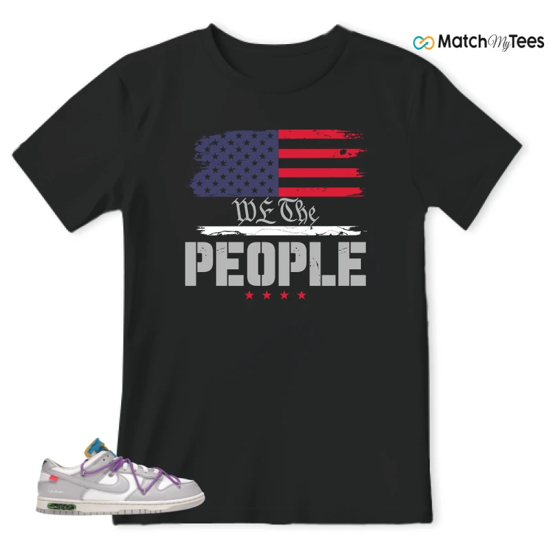 NIKE DUNK LOW OFF-WHITE LOT 47 SNEAKER Matching Tees t-shirt