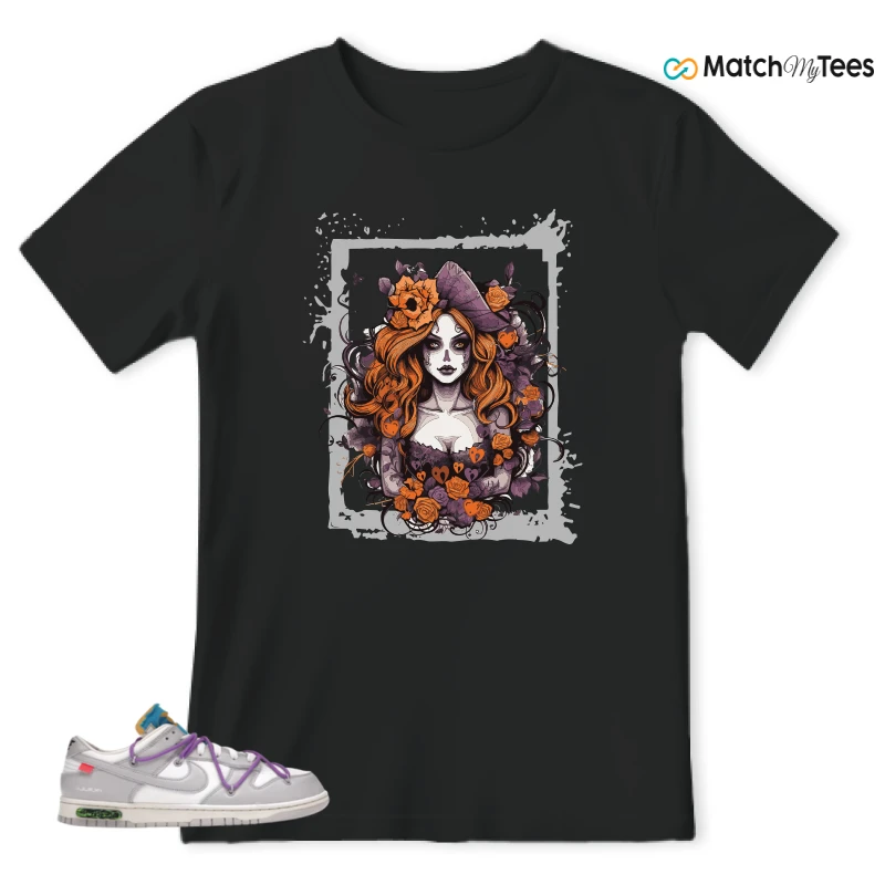 NIKE DUNK LOW OFF-WHITE LOT 47 SNEAKER Matching Tees t-shirt
