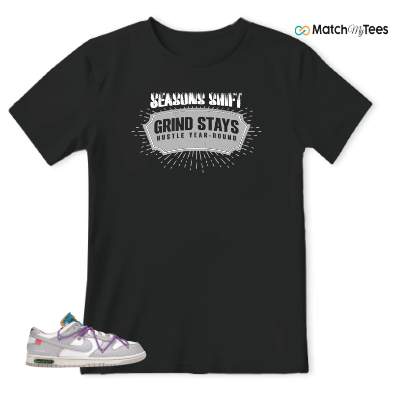 NIKE DUNK LOW OFF-WHITE LOT 47 SNEAKER Matching Tees t-shirt