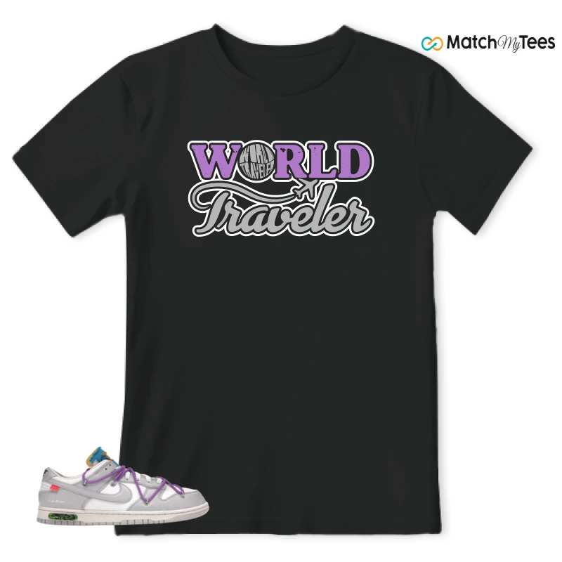 NIKE DUNK LOW OFF-WHITE LOT 47 SNEAKER Matching Tees t-shirt