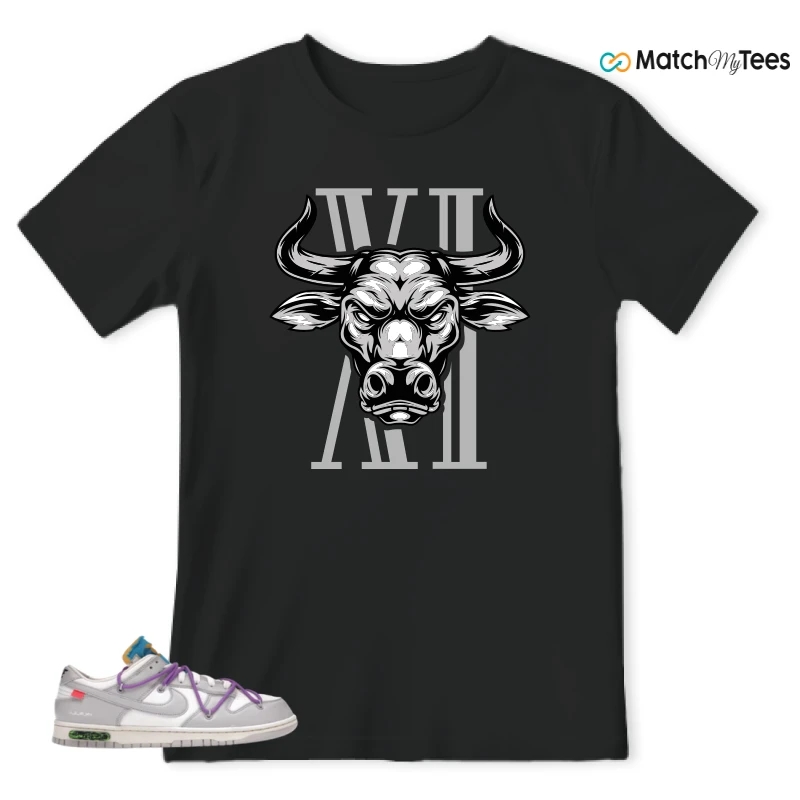 NIKE DUNK LOW OFF-WHITE LOT 47 SNEAKER Matching Tees t-shirt