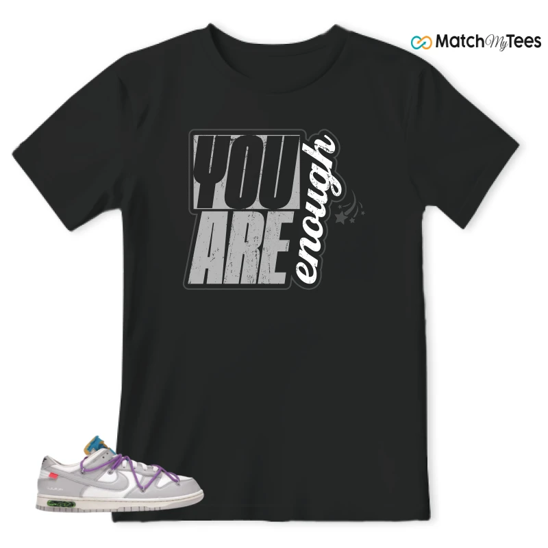 NIKE DUNK LOW OFF-WHITE LOT 47 SNEAKER Matching Tees t-shirt