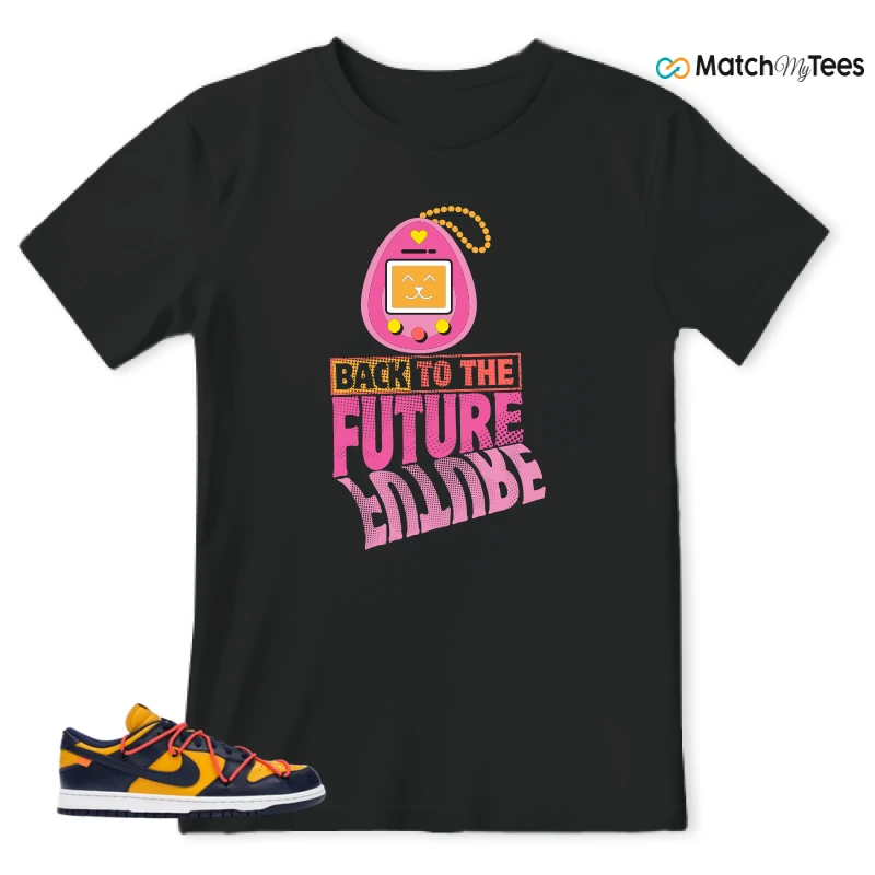NIKE DUNK LOW OFF-WHITE UNIVERSITY GOLD SNEAKER Matching Tees t-shirt
