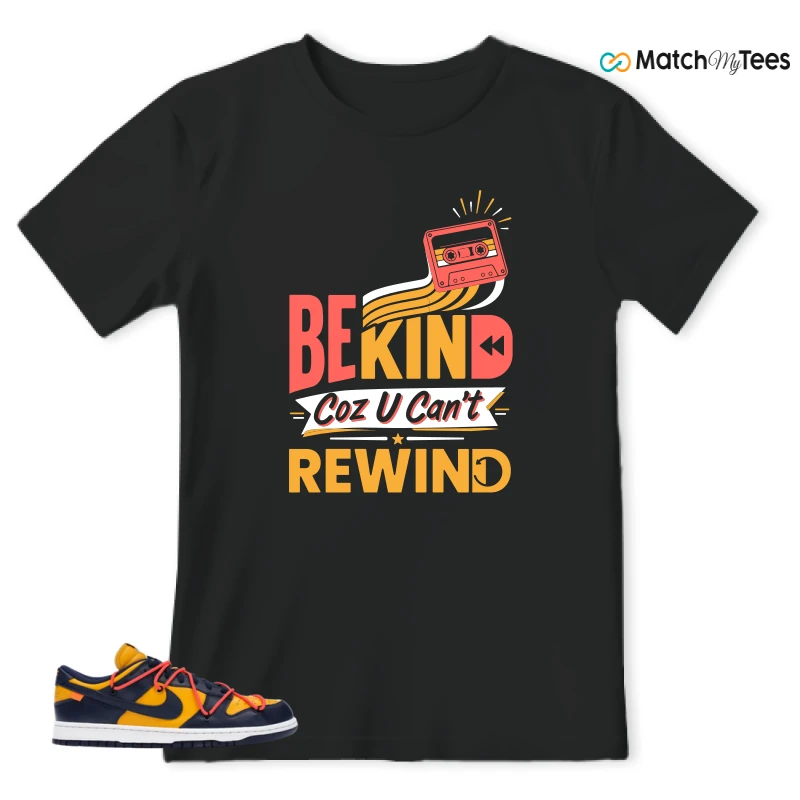 NIKE DUNK LOW OFF-WHITE UNIVERSITY GOLD SNEAKER Matching Tees t-shirt