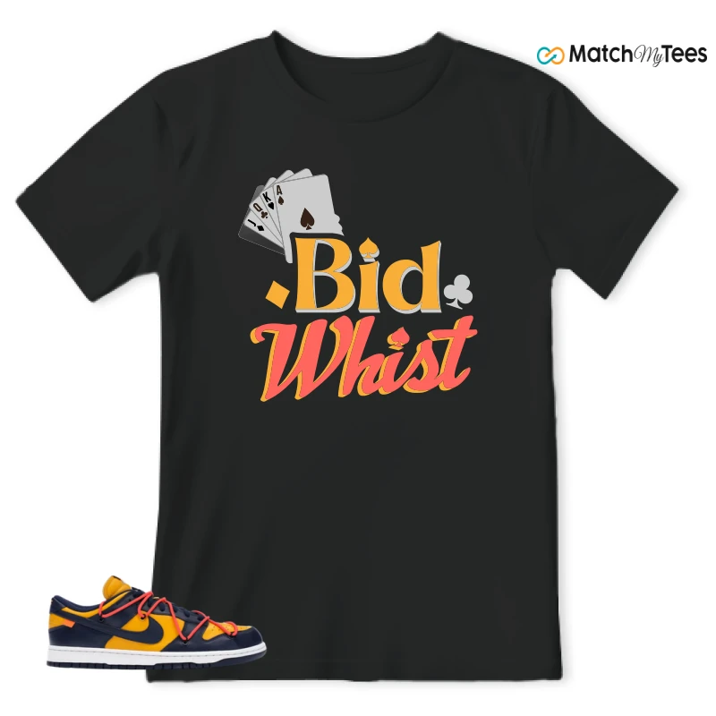 NIKE DUNK LOW OFF-WHITE UNIVERSITY GOLD SNEAKER Matching Tees t-shirt