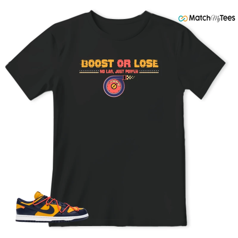 NIKE DUNK LOW OFF-WHITE UNIVERSITY GOLD SNEAKER Matching Tees t-shirt