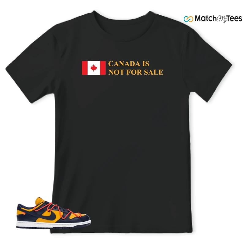 NIKE DUNK LOW OFF-WHITE UNIVERSITY GOLD SNEAKER Matching Tees t-shirt