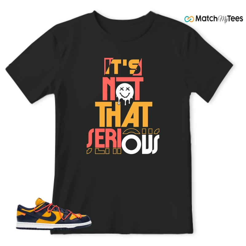 NIKE DUNK LOW OFF-WHITE UNIVERSITY GOLD SNEAKER Matching Tees t-shirt