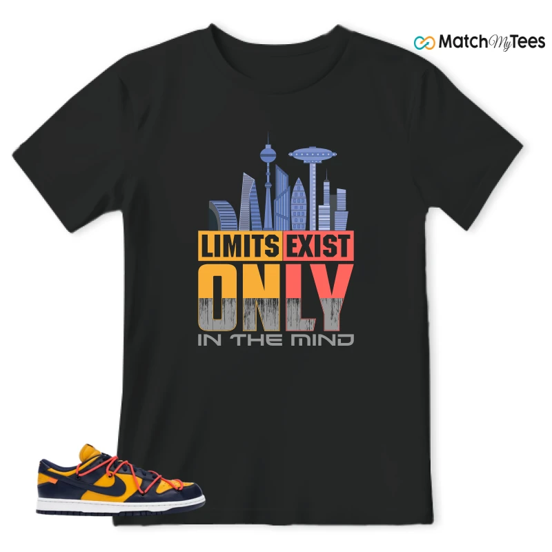 NIKE DUNK LOW OFF-WHITE UNIVERSITY GOLD SNEAKER Matching Tees t-shirt