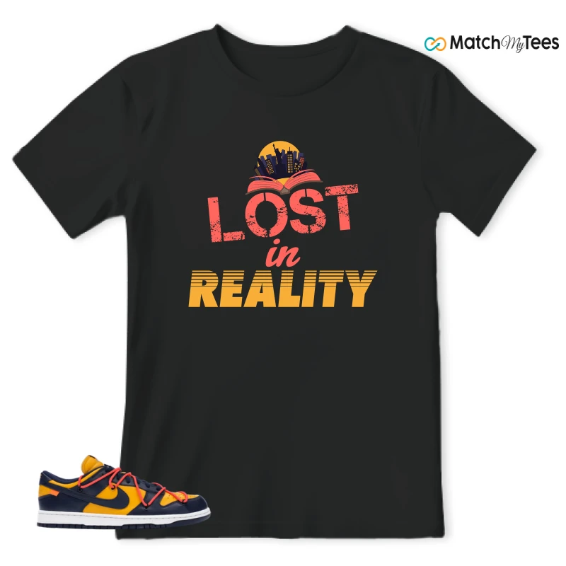 NIKE DUNK LOW OFF-WHITE UNIVERSITY GOLD SNEAKER Matching Tees t-shirt