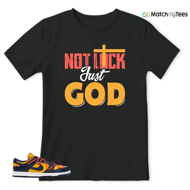 NIKE DUNK LOW OFF-WHITE UNIVERSITY GOLD SNEAKER Matching Tees t-shirt