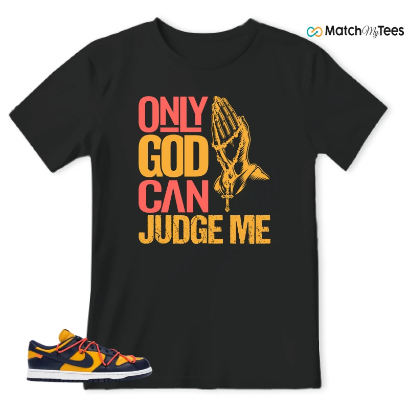 NIKE DUNK LOW OFF-WHITE UNIVERSITY GOLD SNEAKER Matching Tees t-shirt