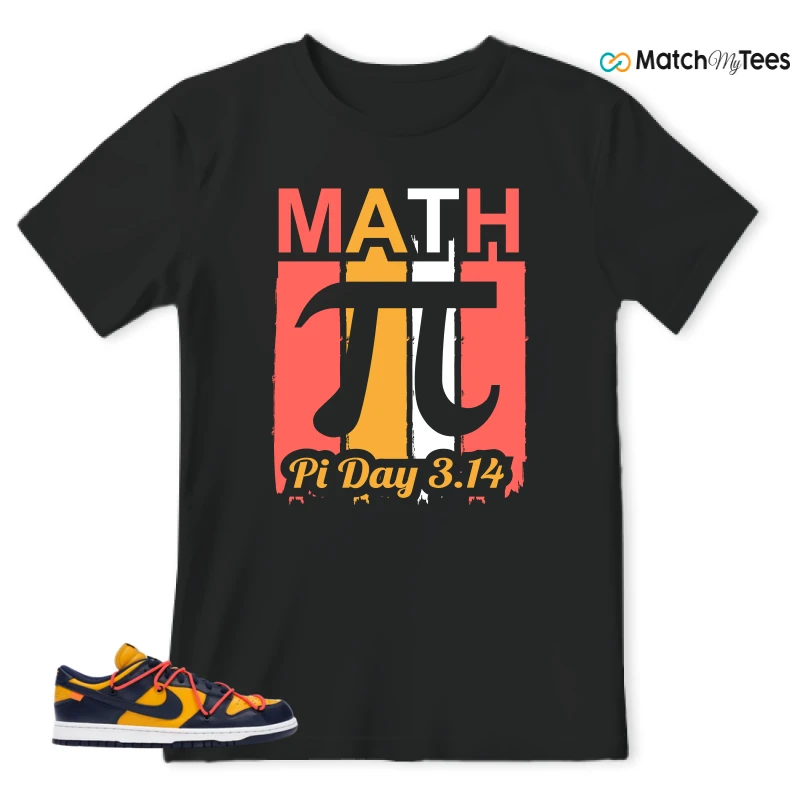 NIKE DUNK LOW OFF-WHITE UNIVERSITY GOLD SNEAKER Matching Tees t-shirt