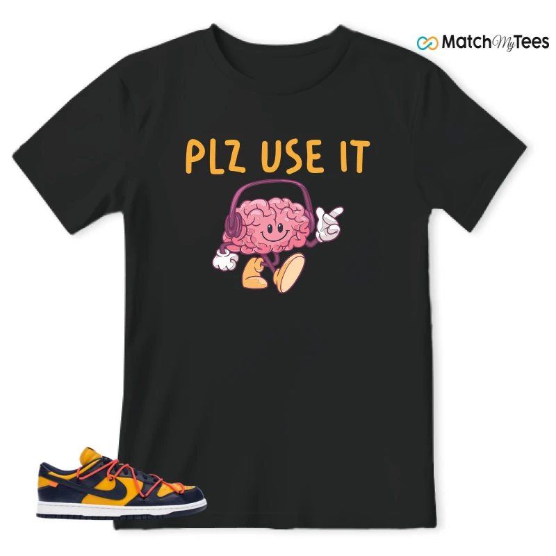 NIKE DUNK LOW OFF-WHITE UNIVERSITY GOLD SNEAKER Matching Tees t-shirt