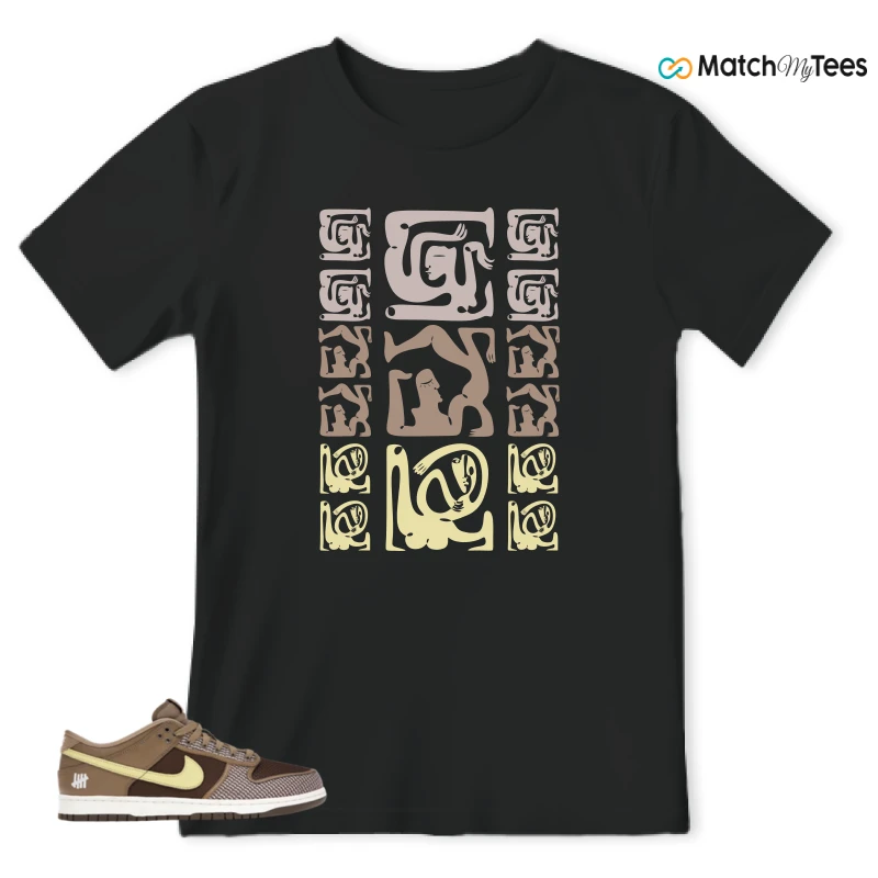 NIKE DUNK LOW UNDEFEATED CANTEEN DUNK VS. AF1 PACK SNEAKER Matching Tees t-shirt