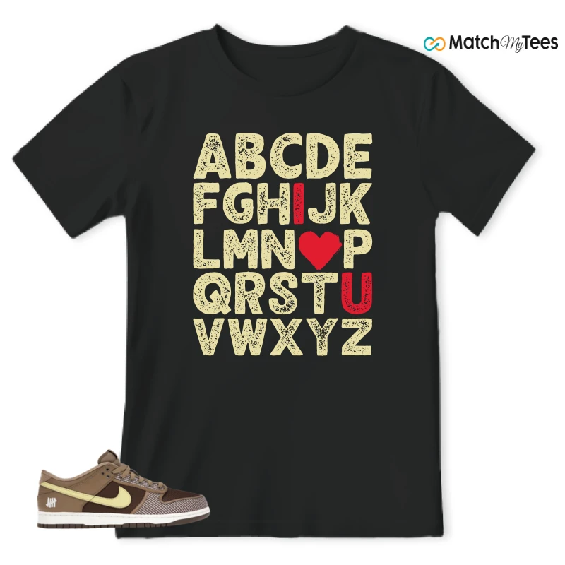 NIKE DUNK LOW UNDEFEATED CANTEEN DUNK VS. AF1 PACK SNEAKER Matching Tees t-shirt