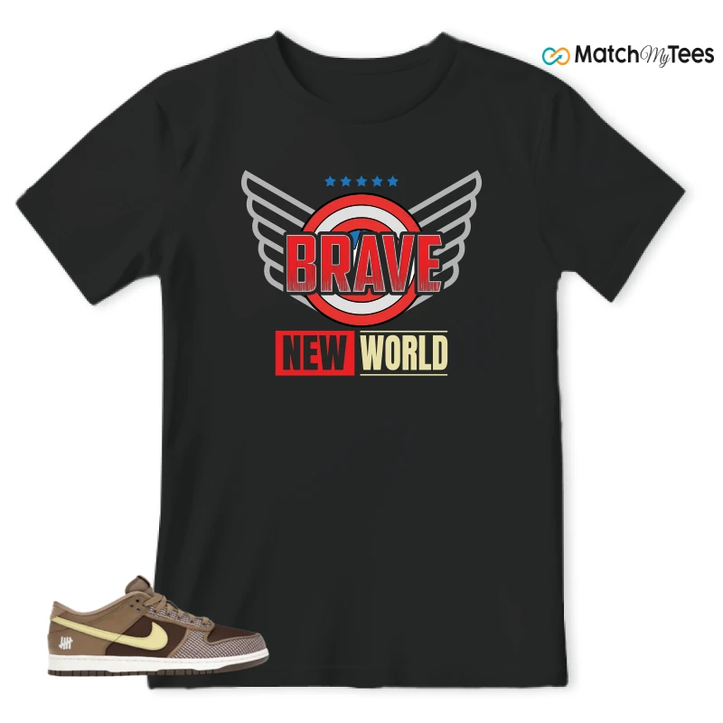 NIKE DUNK LOW UNDEFEATED CANTEEN DUNK VS. AF1 PACK SNEAKER Matching Tees t-shirt