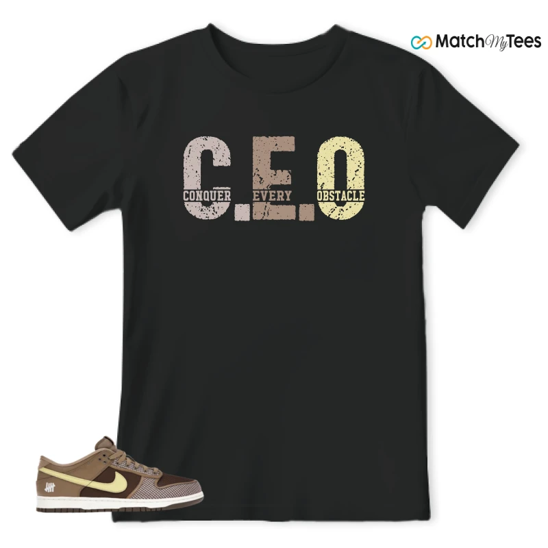 NIKE DUNK LOW UNDEFEATED CANTEEN DUNK VS. AF1 PACK SNEAKER Matching Tees t-shirt