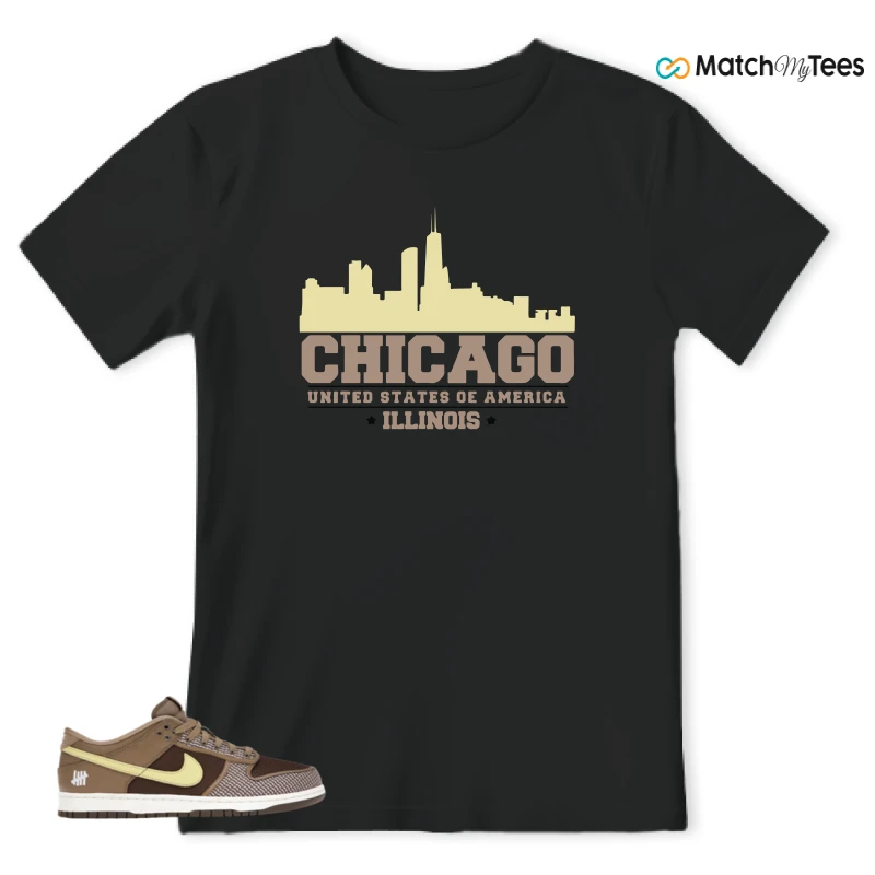 NIKE DUNK LOW UNDEFEATED CANTEEN DUNK VS. AF1 PACK SNEAKER Matching Tees t-shirt